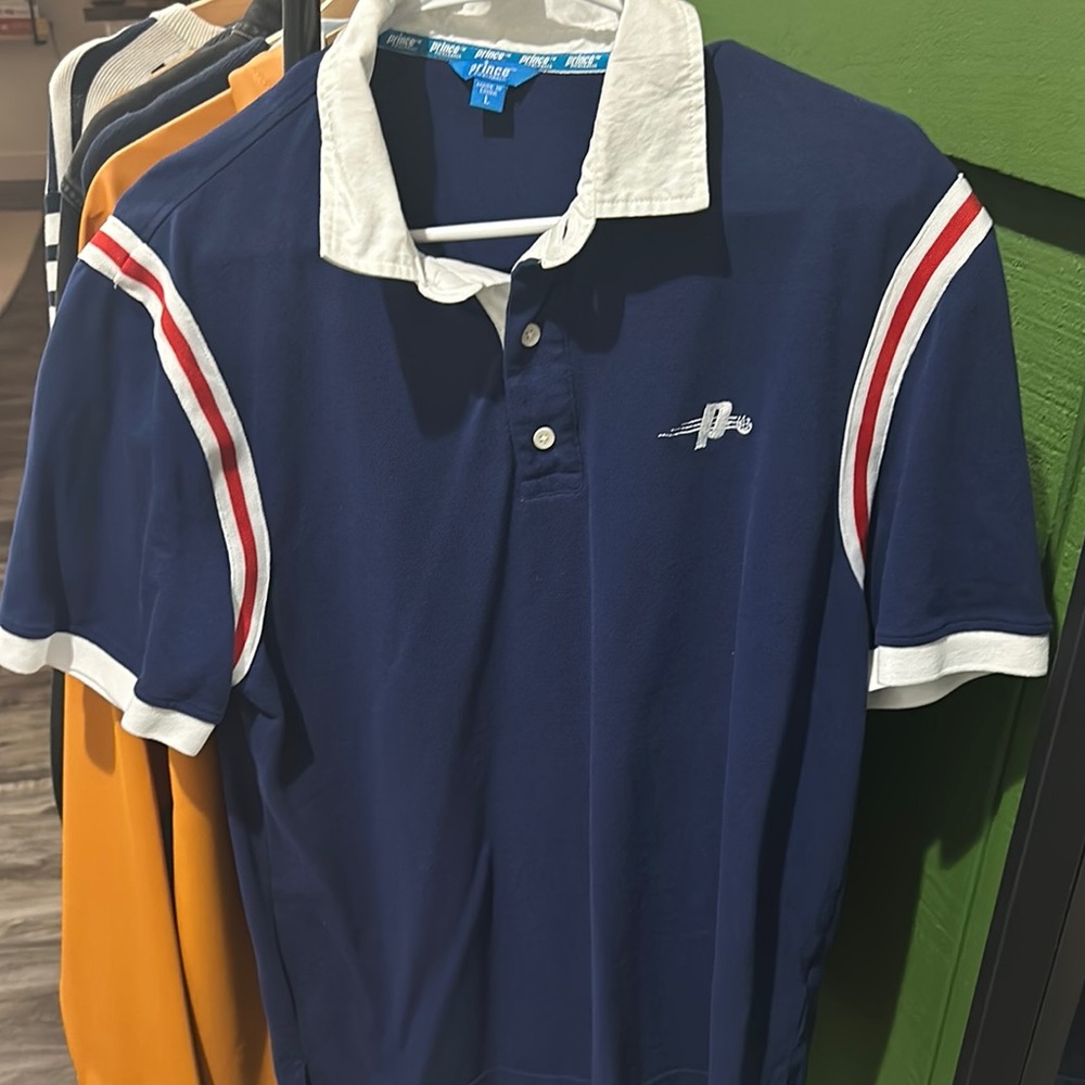 Prince Tennis Navy Blue Polo Shirt